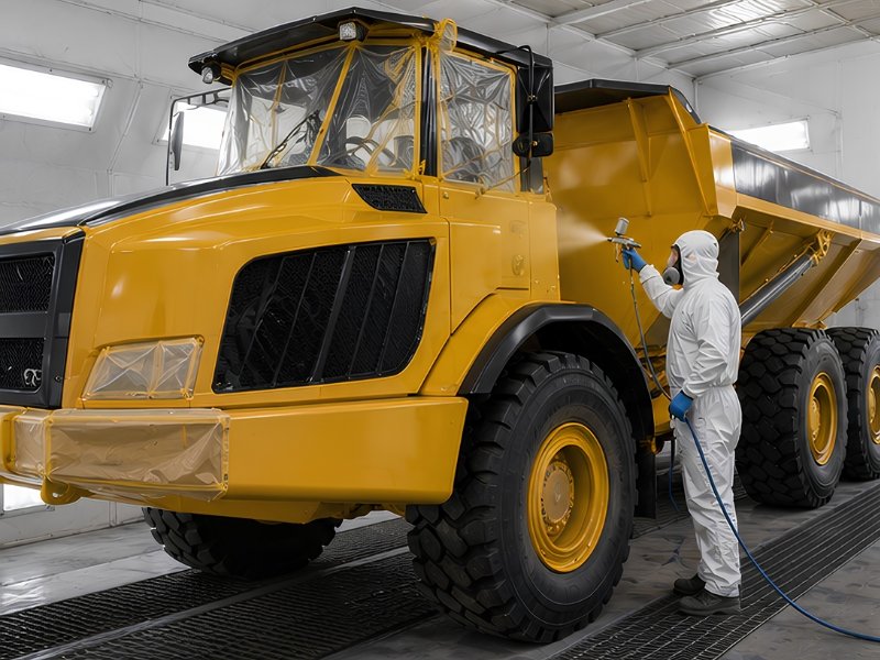 Heavy vehicle painting and finishing