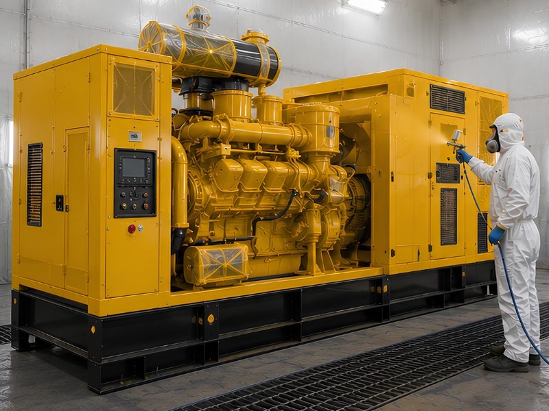 Machinery painting and finishing