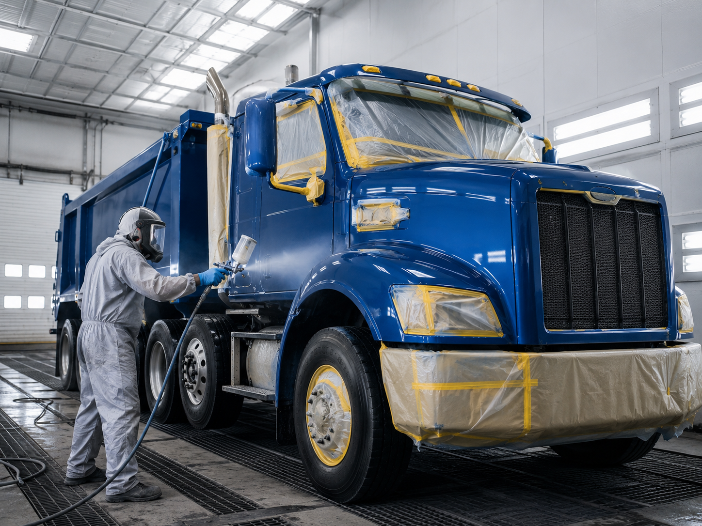 Heavy vehicle painting project