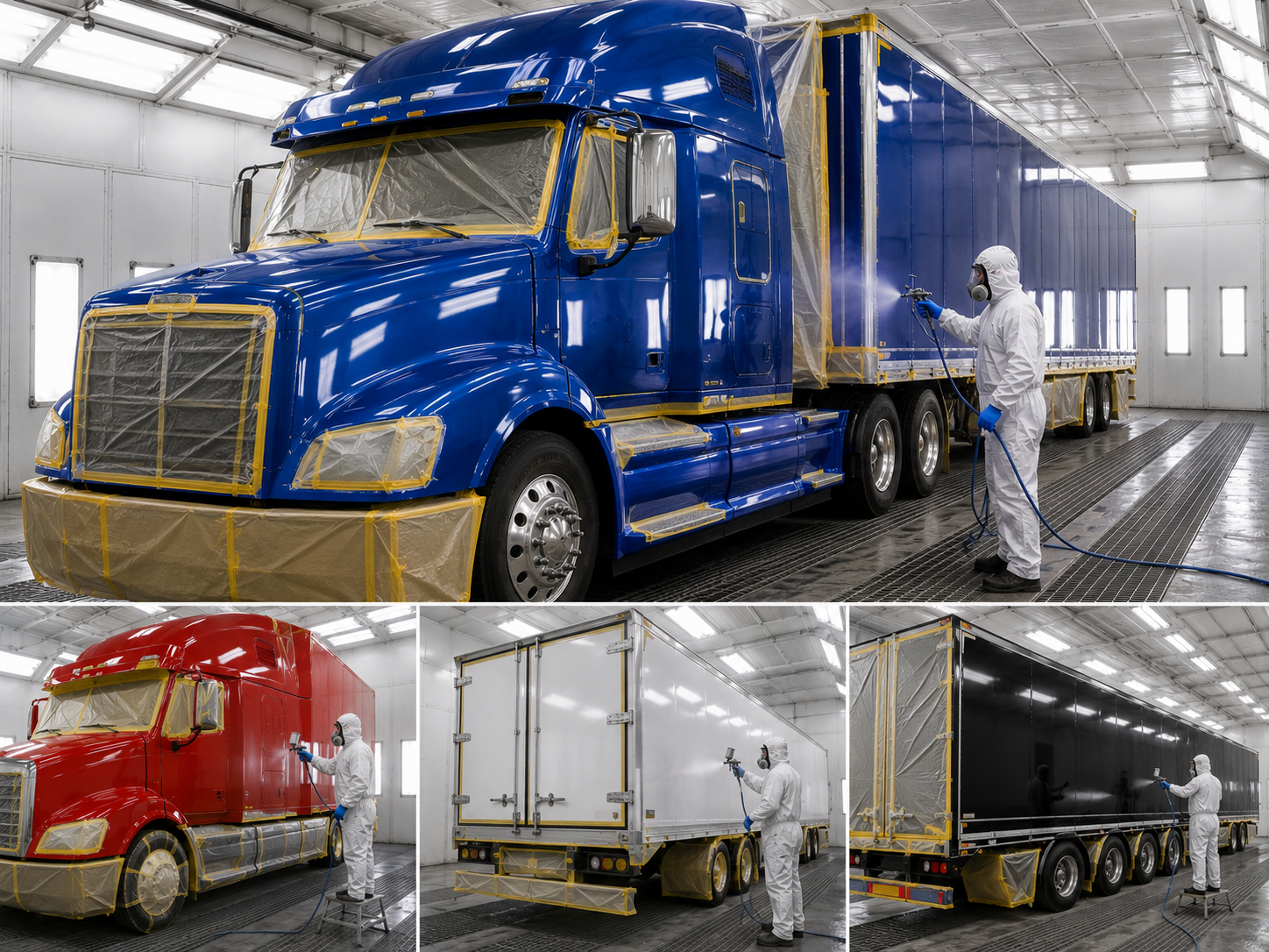 Truck and trailer painting project