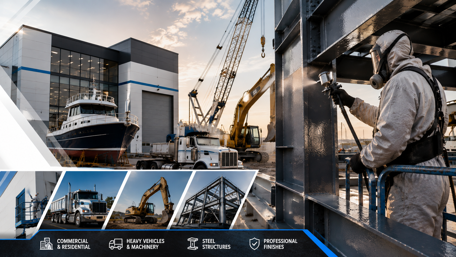 Heavy vehicle painting project in Auckland